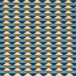 MOKI OCRE TURQUOISE | Upholstery fabrics | Casamance