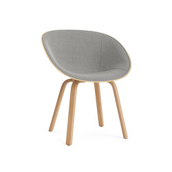 Mat Armchair Front Upholstery Hemp Beech | Chairs | Normann Copenhagen
