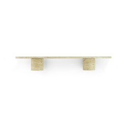 Sten Shelf 80 cm - Travertine | Shelving | Normann Copenhagen