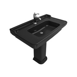 Petra Shelf Washbasin Black 90x50cm | Wash basins | Kale