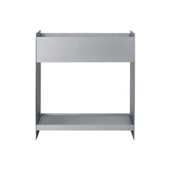 Lager Plant Box With Shelf - Aluminium | Plant pots | ferm LIVING