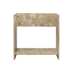 Stone Plant Box With Shelf - Sand | Plant pots | ferm LIVING
