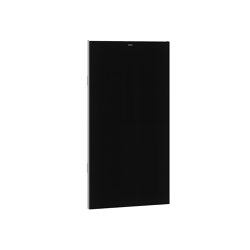 EXOS. front with black safety glass panel | Bath waste bins | KWC Professional