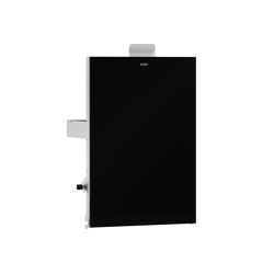 EXOS. front with black safety glass panel | Bath waste bins | KWC Professional