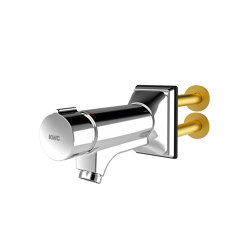 F5S-Mix self-closing wall-mounted mixer for rear panel mounting | Wash basin taps | KWC Professional