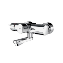 F5S-Therm self-closing thermostat wall-mounted mixer | Wash basin taps | KWC Professional