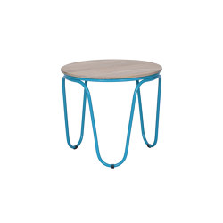 Lucie Round Coffe Table Small Wood Top | Side tables | cbdesign