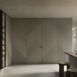 Carven L1 Flush door integrated in wall paneling & Tip I30 | Internal doors | Barausse