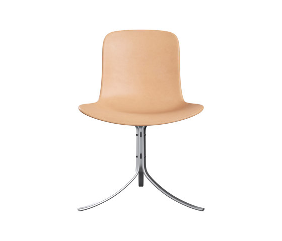 PK9™ | Chair | Leather | Satin brushed stainless steel base | Chairs | Fritz Hansen