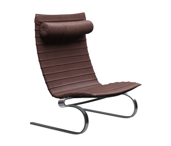 PK20™ | Lounge chair | Leather | Matt chromed spring steel base | Armchairs | Fritz Hansen