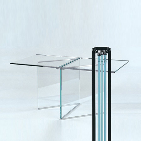 Tio Foldable Glass Side Table | Coffee tables | Gioia