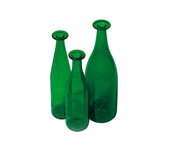 3 Green Bottles | Vases | Cappellini