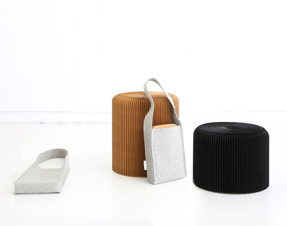 softseating | folding paper stool, bench and table | Poufs | molo
