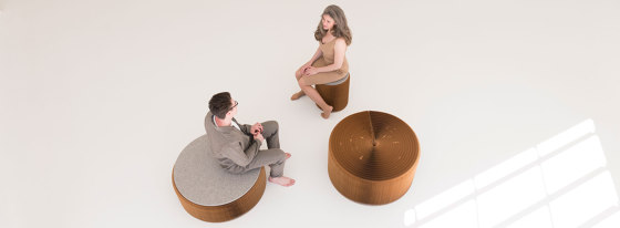 softseating | folding paper stool, bench and table | Poufs | molo