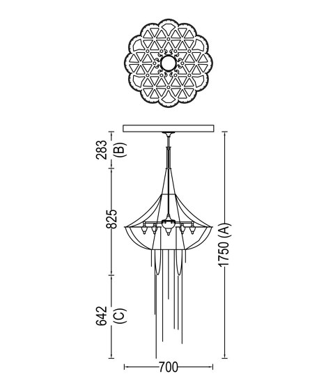 Flower of Life - 700 - suspended | Suspensions | Willowlamp