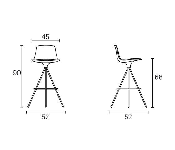 Lottus spin stool | Sgabelli bancone | ENEA
