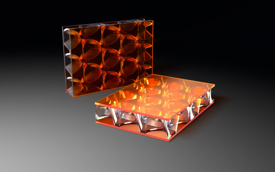 clear-PEP® UV PC color orange | Synthetic panels | Design Composite