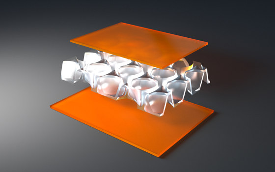 clear-PEP® UV satin orange | Kunststoff Platten | Design Composite