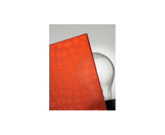 PLEXIGLAS® Texture red 3C04 SW | Synthetic panels | Evonik Röhm