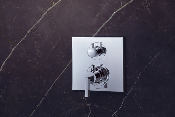 AXOR Citterio Thermostatic Mixer for concealed installation with shut-off|diverter valve and lever handle | Shower controls | AXOR