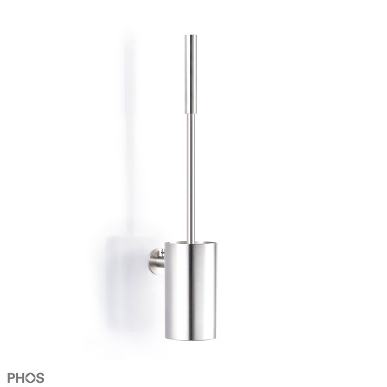 Stainless steel toilet brush set - bolted | Toilet brush holders | PHOS Design