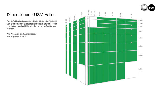 USM Haller Storage | Steel Blue | Cabinets | USM