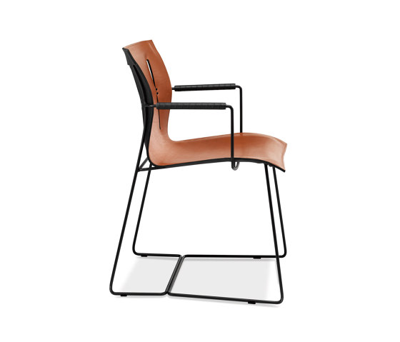 Cuoio chair with armrests | Sedie | Walter Knoll