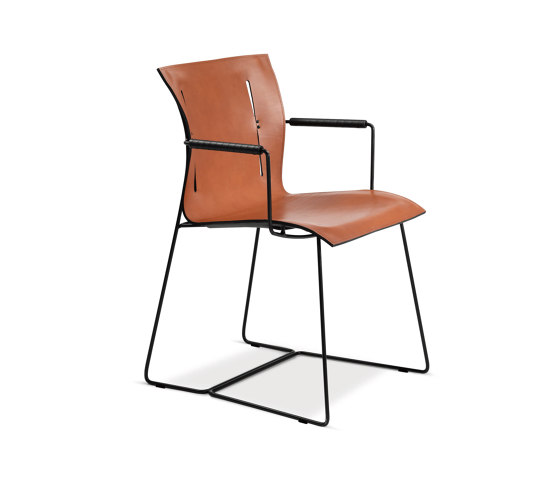 Cuoio chair with armrests | Chairs | Walter Knoll