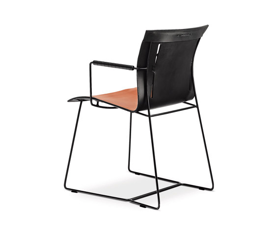 Cuoio chair with armrests | Sedie | Walter Knoll