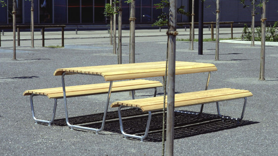 Landi Bench-Table-Bench | Ensembles table et chaises | BURRI