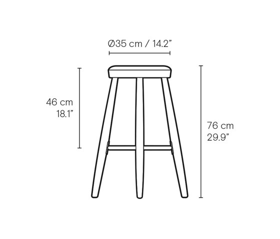 CH56 | Bar Stool | Taburetes de bar | Carl Hansen & Søn