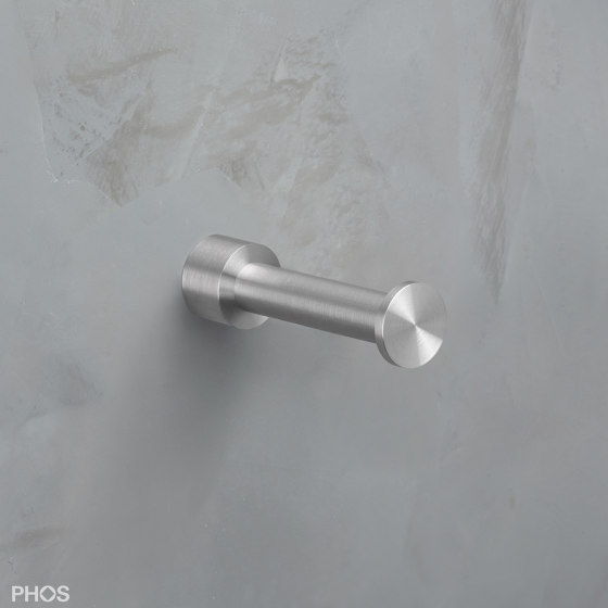 Long wall hook - 7.2 cm long, with wall base | Towel rails | PHOS Design