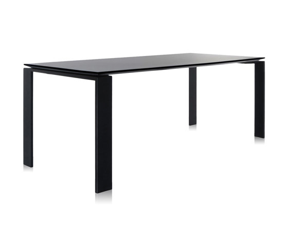 Four Soft Touch Schwarz/Schwarz 190 x 79 cm | Esstische | Kartell