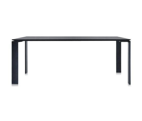 Four Soft Touch Negro/Negro 190 x 79 cm | Mesas comedor | Kartell