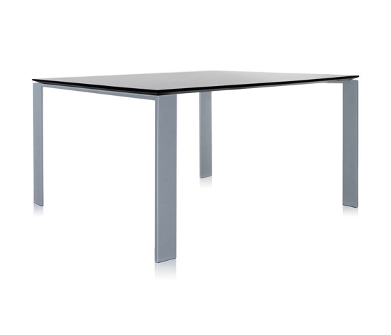 Four Soft Touch Carré Noir Structure: Aluminium | Tables de repas | Kartell