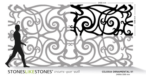 Celosias ORNAMENTAL 01 | Panneaux composites | StoneslikeStones