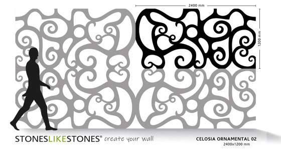 Celosias ORNAMENTAL 02 | Verbundwerkstoff Platten | StoneslikeStones