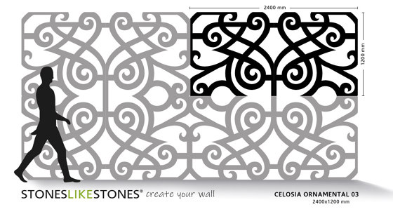Celosias ORNAMENTAL 03 | Panneaux composites | StoneslikeStones