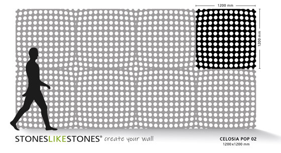 Celosias POP 02 | Pannelli composto | StoneslikeStones