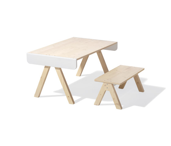 Famille Garage table and bench | Mesas para niños | Richard Lampert