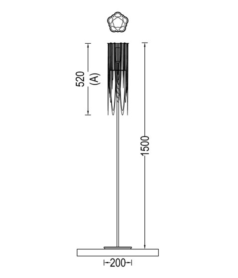 Scalloped Looped 150 Standing Lamp | Standleuchten | Willowlamp