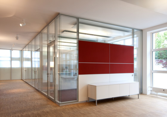 System 7000 Integrated partition wall absorber | Sound absorbing wall systems | Strähle