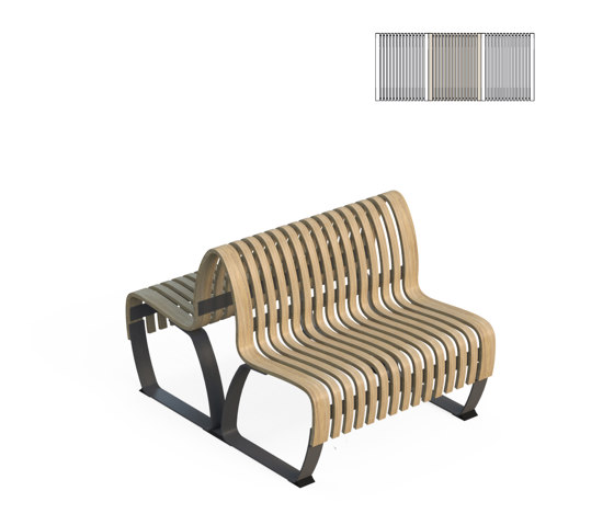 Nova C Double Back 100 | Benches | Green Furniture Concept