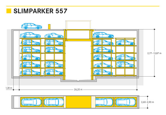 Slimparker 557 Shaft | Fully automatic parking systems | Wöhr