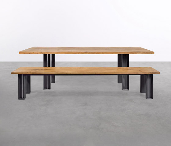 at_12 Table and on_09 Bench | Dining tables | Silvio Rohrmoser