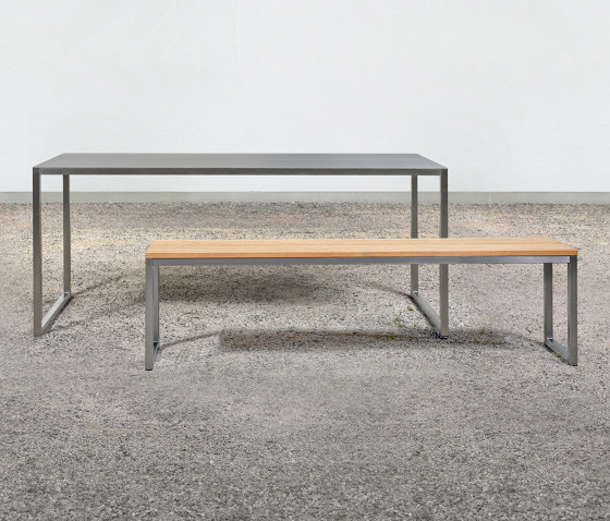 at_02 Table and on_05 Bench | Dining tables | Silvio Rohrmoser