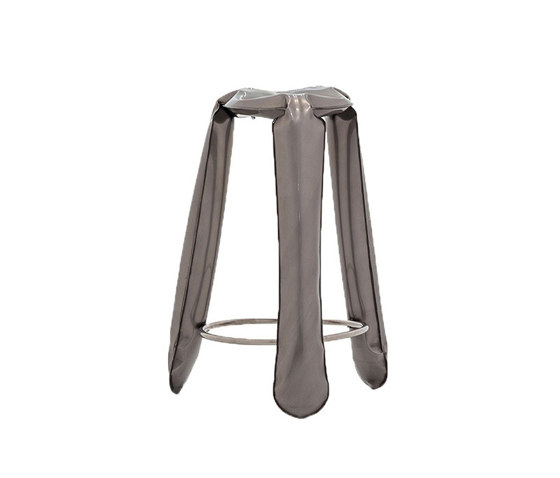Plopp Stool Bar Raw Steel | Bar stools | Zieta