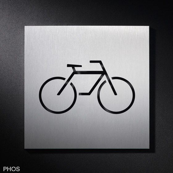 Hinweisschild Fahrrad Stellplatz, Fahrradkeller | Piktogramme / Beschriftungen | PHOS Design