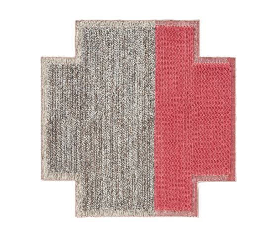 Mangas Space Rug Plait Square Coral 6 | Tapis / Tapis de designers | GAN