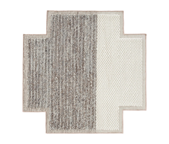 Mangas Space Rug Plait Square Ivory 8 | Rugs | GAN